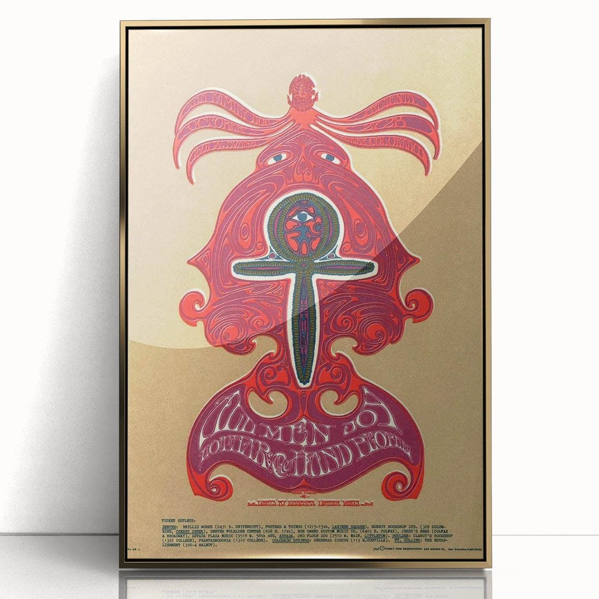 Wemen Joy Psychedelic Concert Poster - 1960s Art