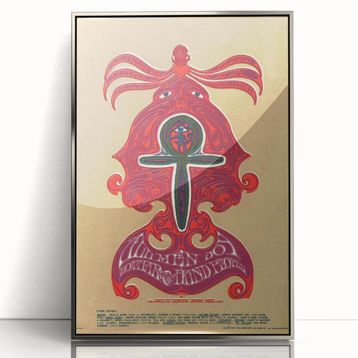 Wemen Joy Psychedelic Concert Poster - 1960s Art