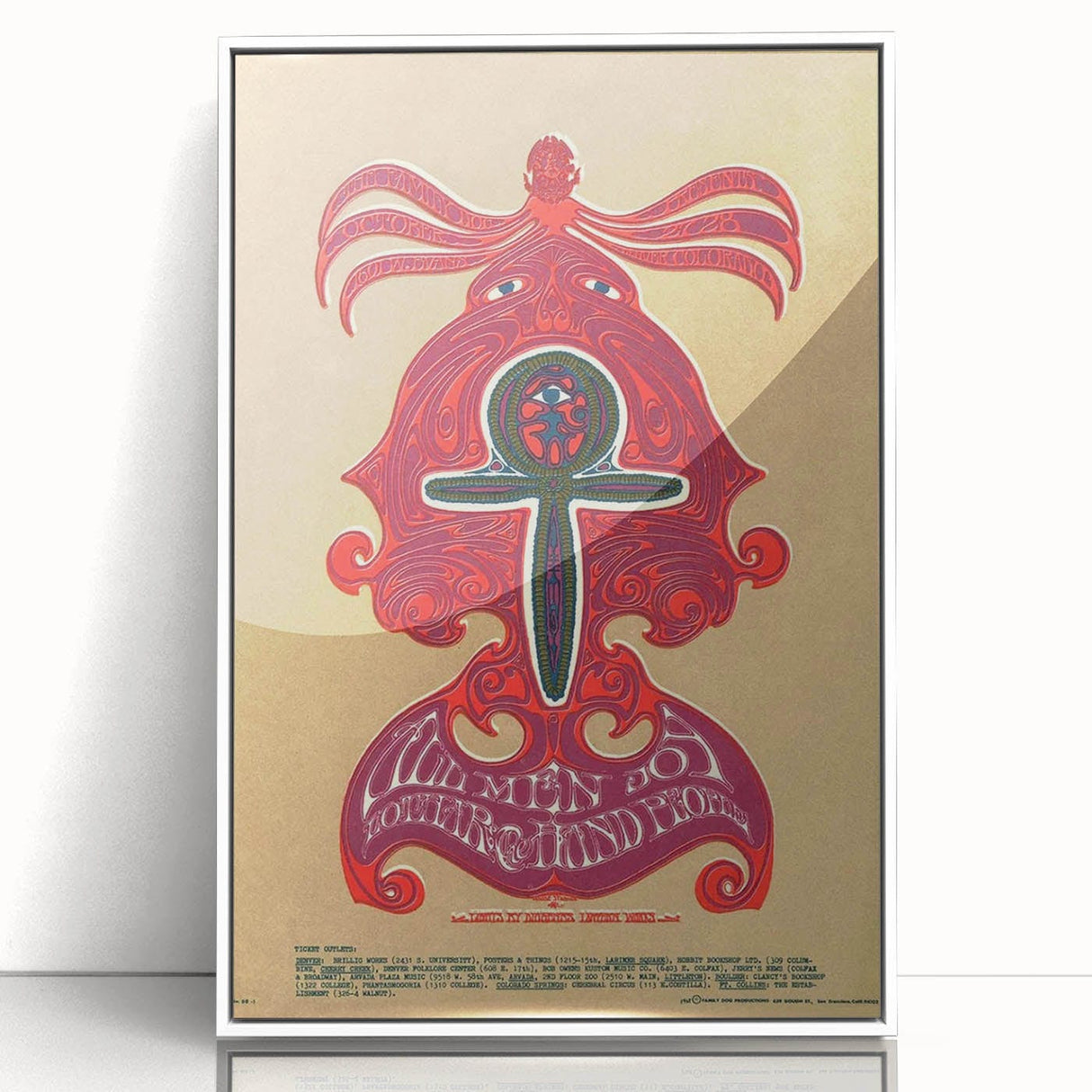 Wemen Joy Psychedelic Concert Poster - 1960s Art