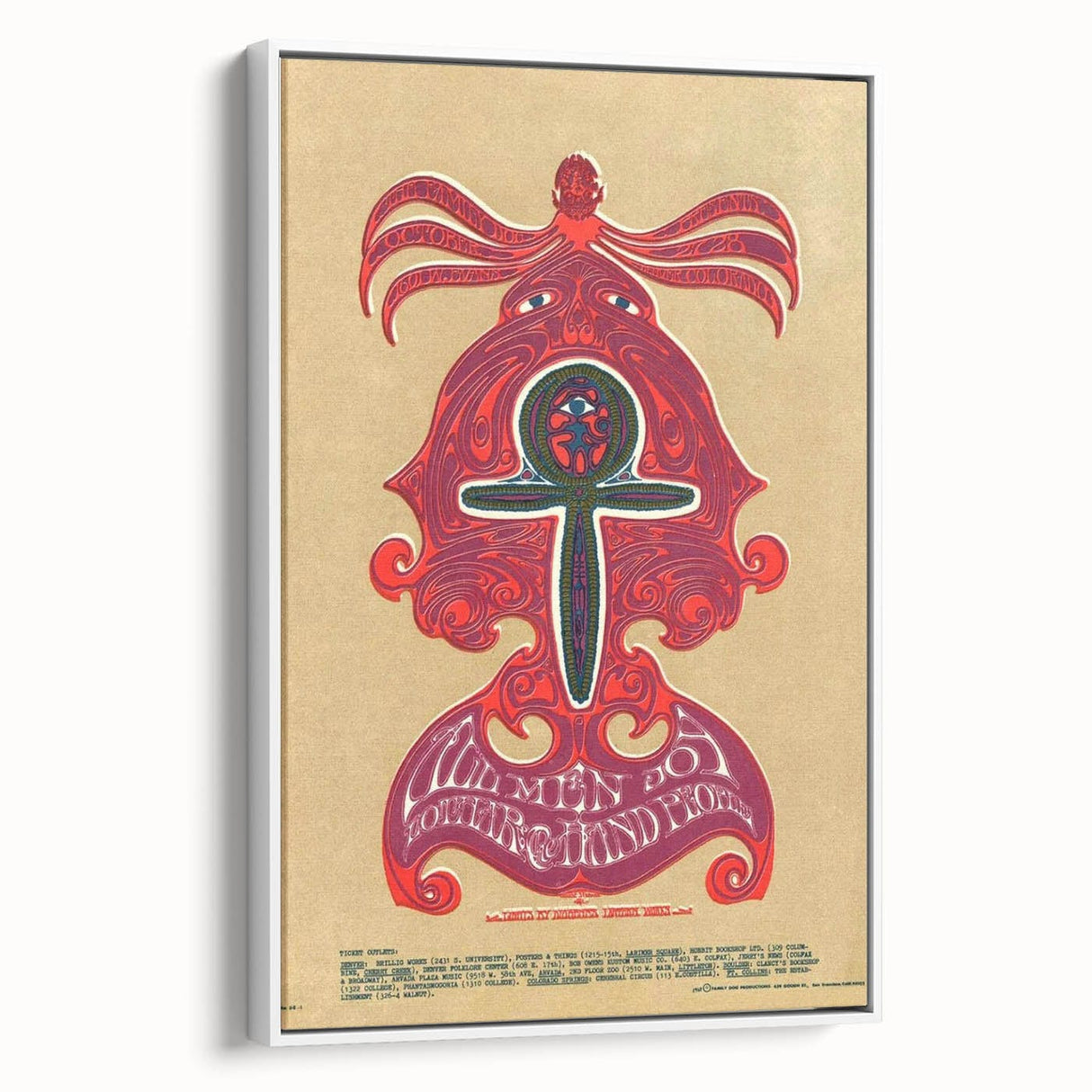 Wemen Joy Psychedelic Concert Poster - 1960s Art
