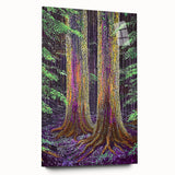 Ethereal Forest Glow – Abstract Tree Canvas & Framed Art