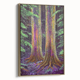 Ethereal Forest Glow – Abstract Tree Canvas & Framed Art