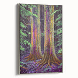 Ethereal Forest Glow – Abstract Tree Canvas & Framed Art