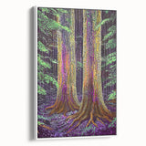 Ethereal Forest Glow – Abstract Tree Canvas & Framed Art