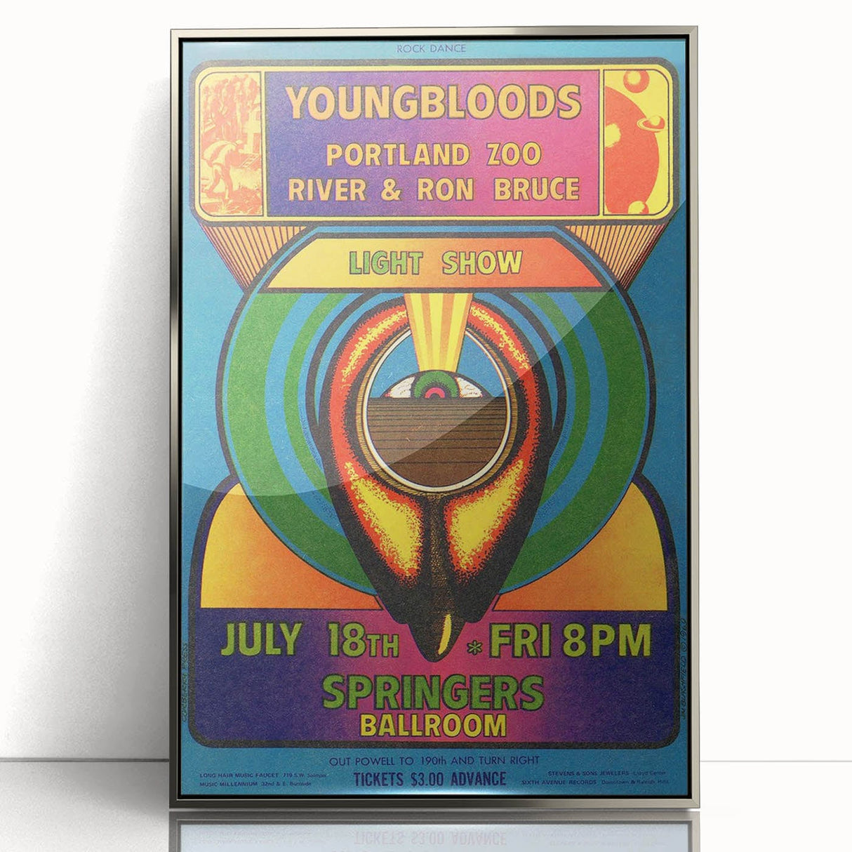 The Youngbloods 1960s Concert Poster - Springer's Ballroom