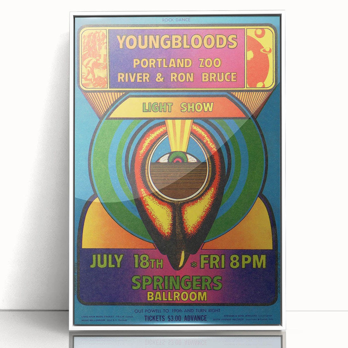 The Youngbloods 1960s Concert Poster - Springer's Ballroom