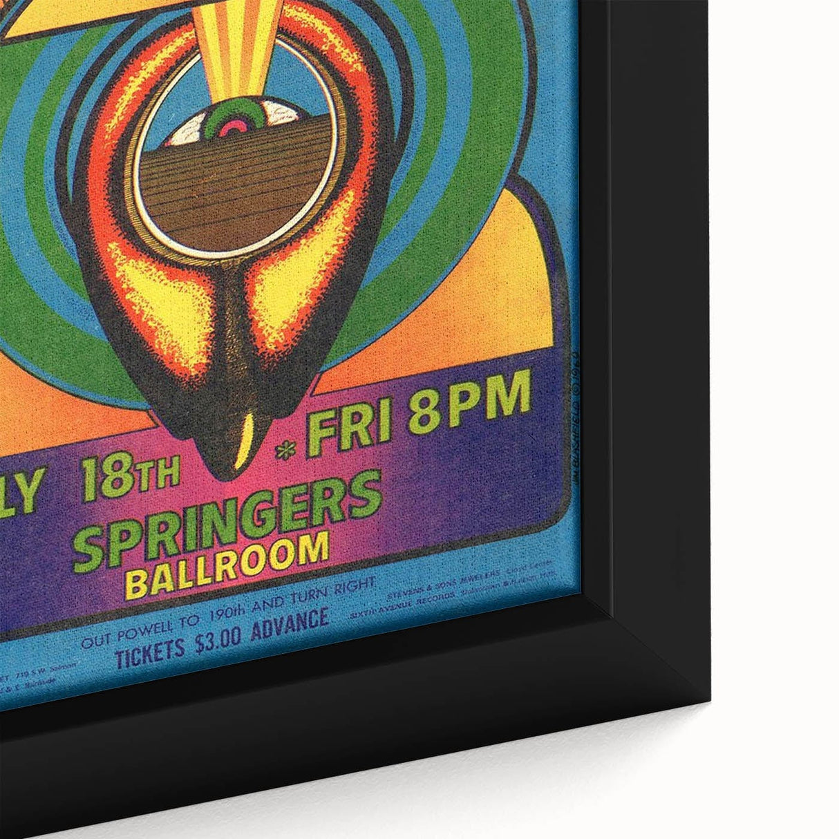 The Youngbloods 1960s Concert Poster - Springer's Ballroom