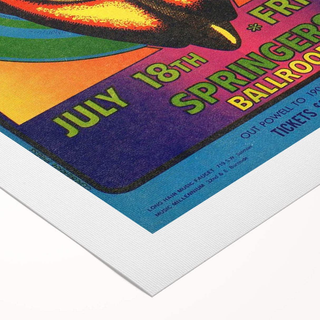 The Youngbloods 1960s Concert Poster - Springer's Ballroom