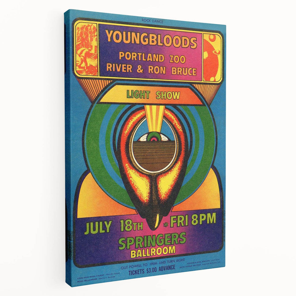 The Youngbloods 1960s Concert Poster - Springer's Ballroom