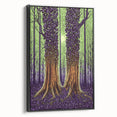 Majestic Forest Glow – Abstract Tree Canvas & Framed Art