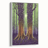 Majestic Forest Glow – Abstract Tree Canvas & Framed Art