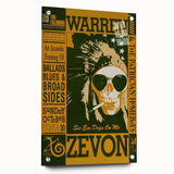 Warren Zevon Acoustic Concert Poster - Ballads Blues & Broadsides