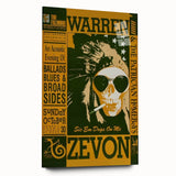 Warren Zevon Acoustic Concert Poster - Ballads Blues & Broadsides