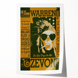 Warren Zevon Acoustic Concert Poster - Ballads Blues & Broadsides