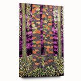 Vibrant Forest Essence – Abstract Tree Canvas & Framed Art