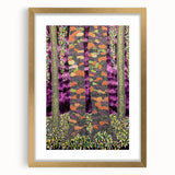 Vibrant Forest Essence – Abstract Tree Canvas & Framed Art