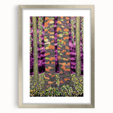Vibrant Forest Essence – Abstract Tree Canvas & Framed Art