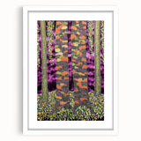 Vibrant Forest Essence – Abstract Tree Canvas & Framed Art