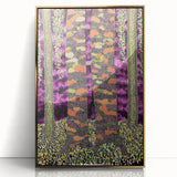 Vibrant Forest Essence – Abstract Tree Canvas & Framed Art