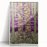 Vibrant Forest Essence – Abstract Tree Canvas & Framed Art