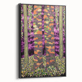 Vibrant Forest Essence – Abstract Tree Canvas & Framed Art