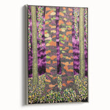 Vibrant Forest Essence – Abstract Tree Canvas & Framed Art