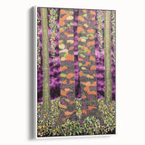 Vibrant Forest Essence – Abstract Tree Canvas & Framed Art