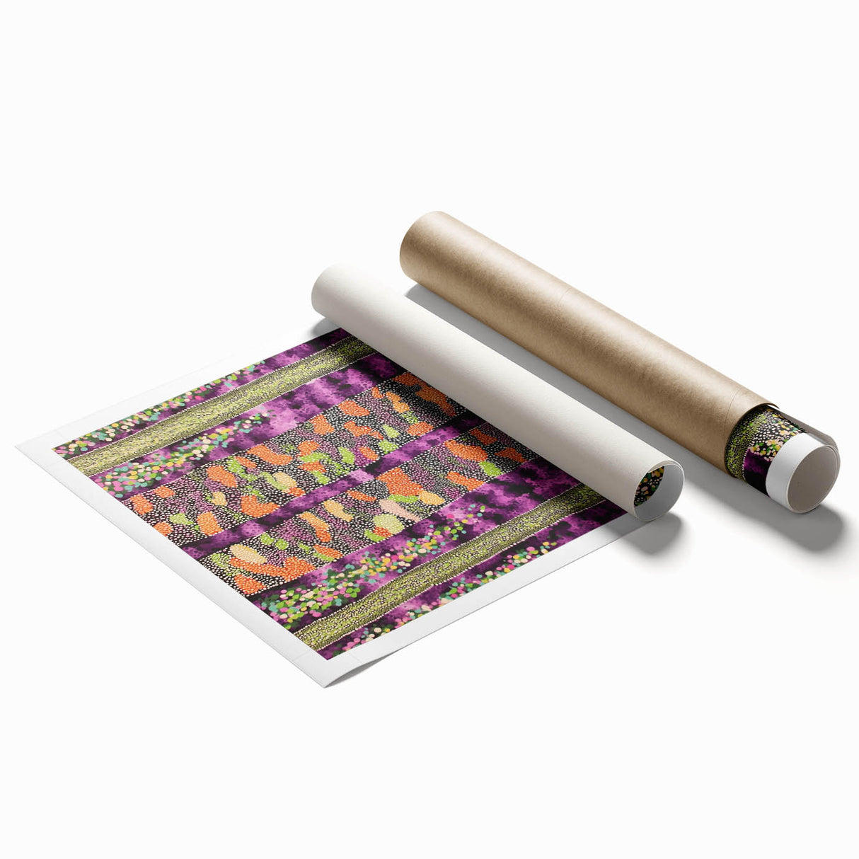 Vibrant Forest Essence – Abstract Tree Canvas & Framed Art