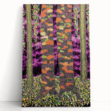 Vibrant Forest Essence – Abstract Tree Canvas & Framed Art