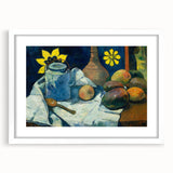 Impressionist Still Life - Teapot and Fruit Wall Art Print