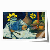 Impressionist Still Life - Teapot and Fruit Wall Art Print