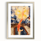 Two Acrobats in Red Tights - Abstract Modern Art for Wall Decor