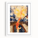 Two Acrobats in Red Tights - Abstract Modern Art for Wall Decor