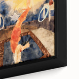 Two Acrobats in Red Tights - Abstract Modern Art for Wall Decor