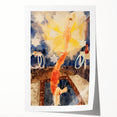 Two Acrobats in Red Tights - Abstract Modern Art for Wall Decor