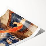 Two Acrobats in Red Tights - Abstract Modern Art for Wall Decor