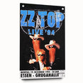 ZZ Top Live '94 Concert Poster - Grugahalle Essen