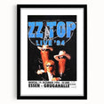 ZZ Top Live '94 Concert Poster - Grugahalle Essen