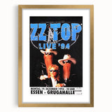 ZZ Top Live '94 Concert Poster - Grugahalle Essen