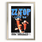 ZZ Top Live '94 Concert Poster - Grugahalle Essen