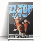 ZZ Top Live '94 Concert Poster - Grugahalle Essen