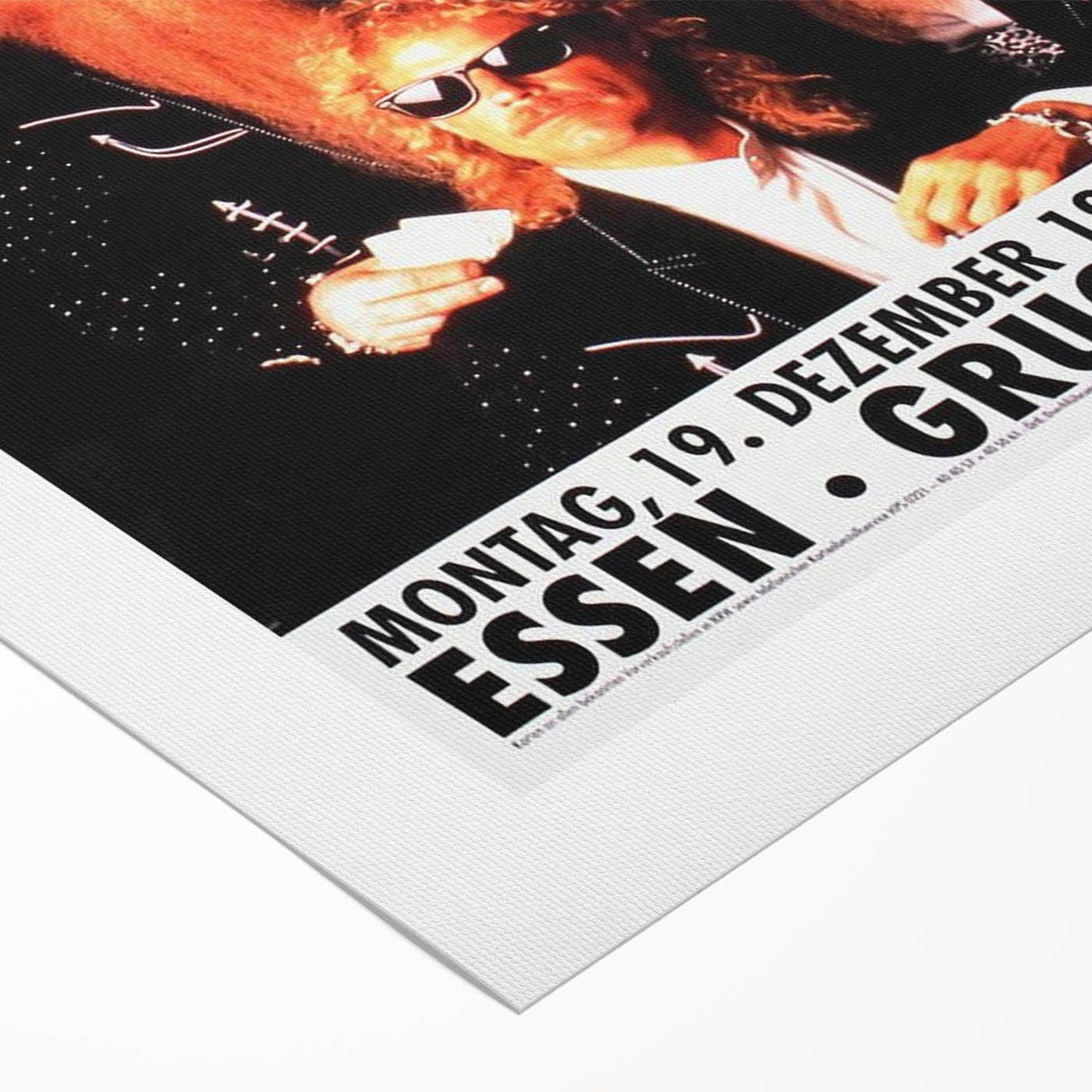 ZZ Top Live '94 Concert Poster - Grugahalle Essen