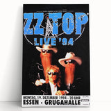 ZZ Top Live '94 Concert Poster - Grugahalle Essen