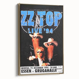 ZZ Top Live '94 Concert Poster - Grugahalle Essen