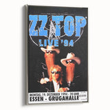 ZZ Top Live '94 Concert Poster - Grugahalle Essen