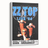 ZZ Top Live '94 Concert Poster - Grugahalle Essen
