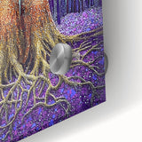 Golden Roots Forest – Abstract Tree Canvas & Framed Art