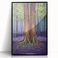 Golden Roots Forest – Abstract Tree Canvas & Framed Art
