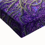 Golden Roots Forest – Abstract Tree Canvas & Framed Art