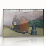 Impressionist Landscape - River and Mountains Wall Art Print